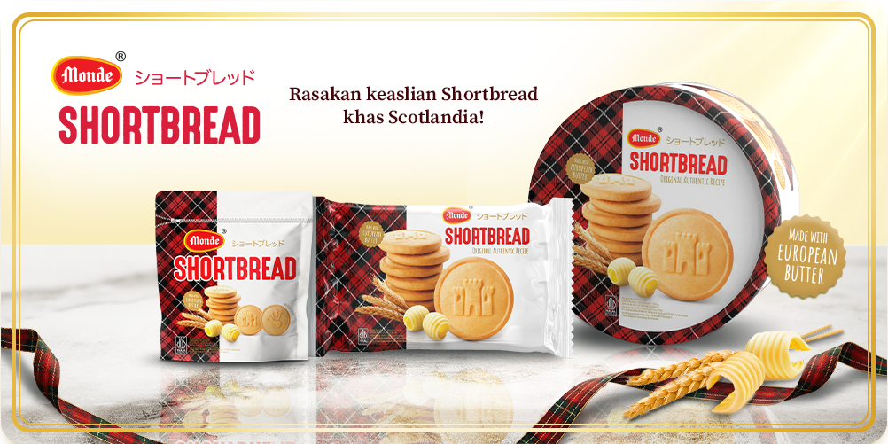 Monde Shortbread Biskuit Rasa Mentega