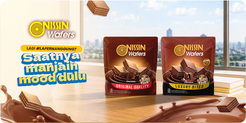 Nissin Wafers Pouch, Lagi laper nanggung? Saatnya manjain Mood dulu