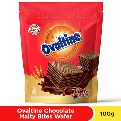 Ovaltine Chocolate Malty Bites Wafer 100 gr 