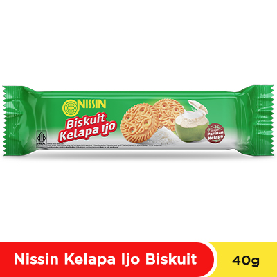 Nissin Kelapa Ijo Biskuit 40 gr