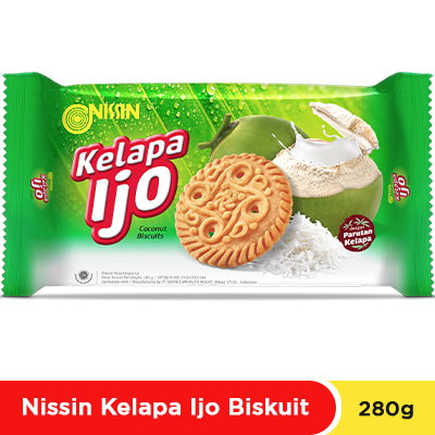 Nissin Kelapa Ijo Biskuit 280 gr