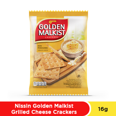 Nissin Golden Malkist Grilled Cheese Crackers 16 gr 