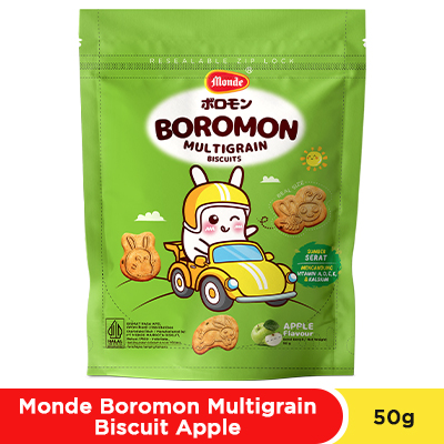 Monde Boromon Multigrain Biscuit Apple 50 gr