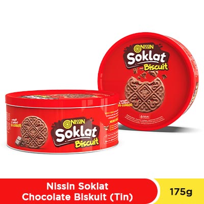 Nissin Soklat Chocolate Biskuit 175 gr ( tin )