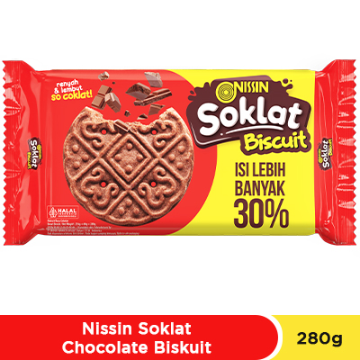 Nissin Soklat Chocolate Biskuit 280 gr